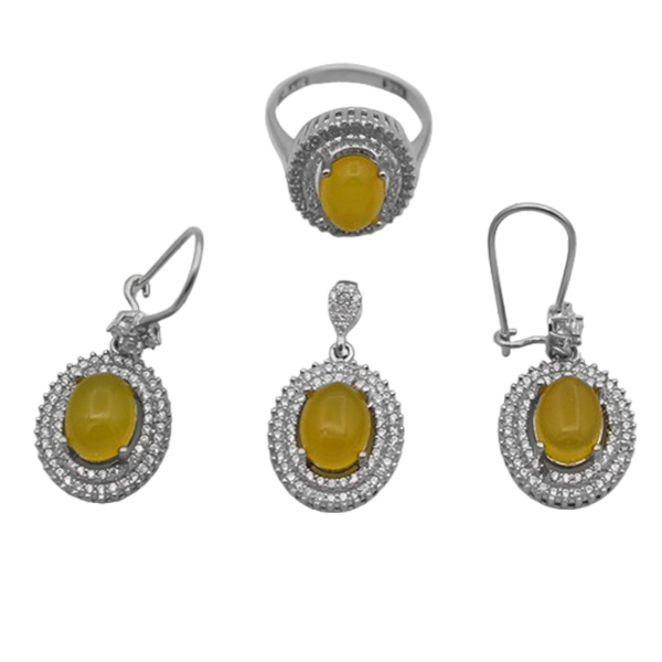 0-7-071sharafshams-helen-women-set (1) نیم ست شرف الشمس زنانه نقره ساده