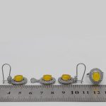 نیم ست شرف الشمس نقره زنانه طرح هلن + حکاکی - Image 5