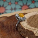 نیم ست شرف الشمس نقره زنانه طرح توران + حکاکی - Image 4