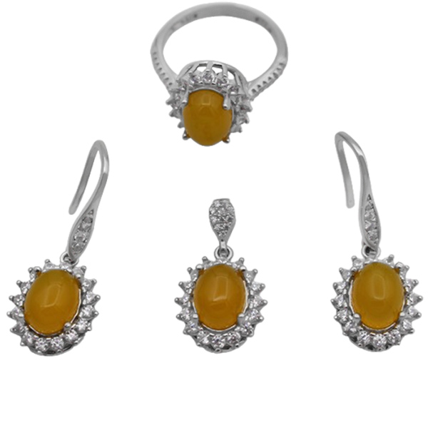 0-7-074sharafshams-mandana-women-set (1) نیم ست شرف الشمس زنانه نقره ساده