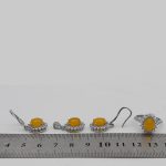 نیم ست شرف الشمس نقره زنانه طرح ماندانا + حکاکی - Image 5