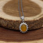 نیم ست شرف الشمس نقره زنانه طرح ماندانا + حکاکی - Image 3