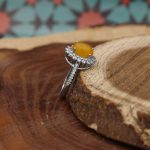 نیم ست شرف الشمس نقره زنانه طرح ماندانا + حکاکی - Image 4