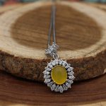 نیم ست شرف الشمس نقره زنانه طرح ستاره + حکاکی - Image 3