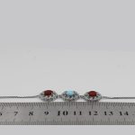 دستبند چند سنگ نقره زنانه طرح نوردخت - Image 4