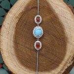 دستبند چند سنگ نقره زنانه طرح پریزاد - Image 2