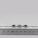 دستبند چند سنگ نقره زنانه طرح بهنوش - Image 4