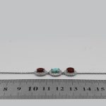 دستبند چند سنگ نقره زنانه طرح هدیش - Image 4