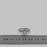 انگشتر توپاز الماس تراش نقره زنانه طرح سایرا - Image 4