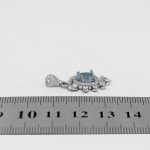 گردنبند توپاز الماس تراش زنانه نقره طرح جانان - Image 4