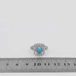 انگشتر فیروزه نیشابوری نقره زنانه طرح ساریو - Image 4