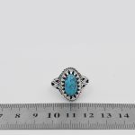 انگشتر فیروزه نیشابوری نقره مردانه طرح نامجو - Image 5