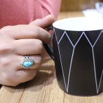 انگشتر فیروزه نیشابوری نقره مردانه طرح نامجو - Image 4