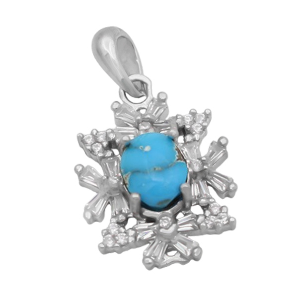 2-3-200 turquois-khoshdel-necklace(1) گردنبند فیروزه زنانه نقره