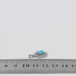 گردنبند فیروزه نیشابوری نقره زنانه طرح خوشدل - Image 4