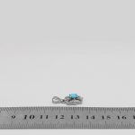 گردنبند فیروزه نیشابوری نقره زنانه طرح سرنا - Image 4