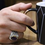 انگشتر آمیتیست نقره مردانه دست ساز طرح کیان - Image 4