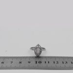 انگشتر عقیق کبود یمنی نقره زنانه طرح پروانه - Image 4