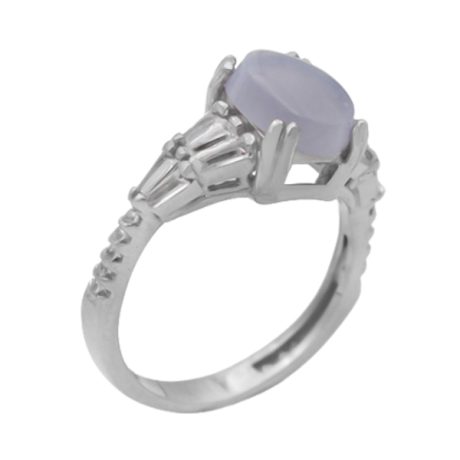 انگشتر عقیق کبود یمنی نقره زنانه طرح مروارید