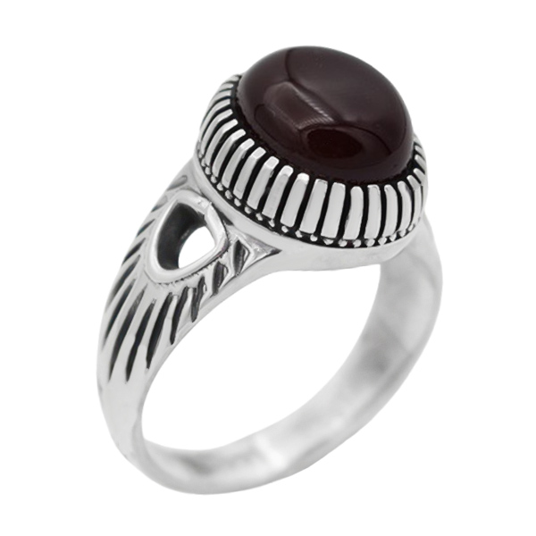 4-1-1883 red-agate-nobakht-man-ring(1) مدل انگشتر عقیق سرخ پسرانه اصلی