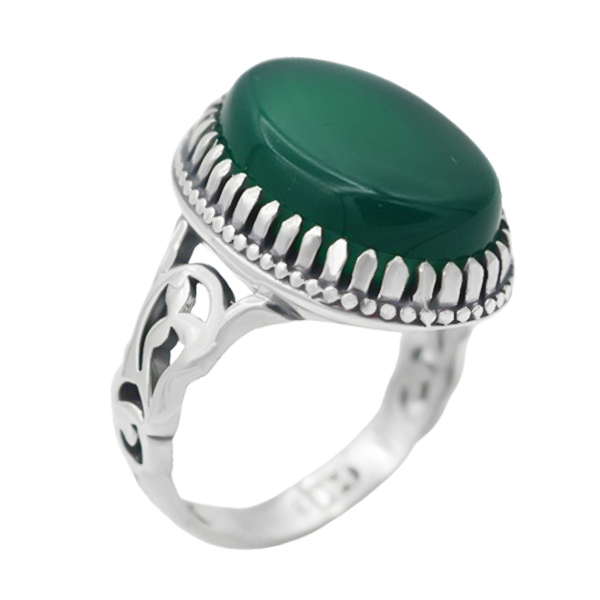 4-1-1898 benyamin-green-agate-ring(1) انگشتر عقیق سبز