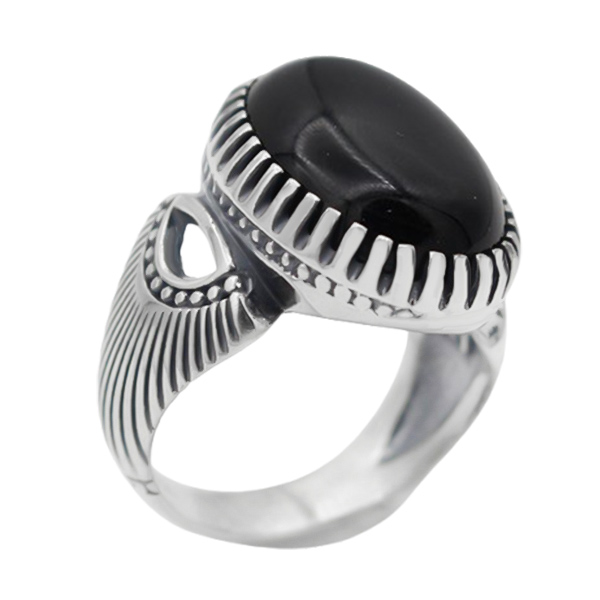 4-1-1904black-agate-mehrshad-ring (1) مدل انگشتر عقیق سیاه (مشکی) پسرانه شیک