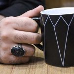 انگشتر عقیق مشکی نقره مردانه طرح حفیظ + یا رقیه جان (س) - Image 4