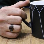 انگشتر عقیق سرخ نقره مردانه طرح عطا - Image 4
