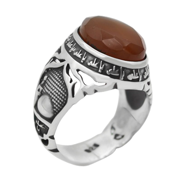 4-1-1909red-agate-raoof-man-ring (1) انواع انگشتر عقیق یمنی سرخ پسرانه اصل