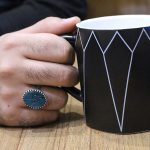 انگشتر عقیق سبز نقره مردانه طرح سبطین + یا حسن مجتبی (ع) - Image 4