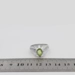 انگشتر زبرجد الماس تراش نقره مردانه دست ساز طرح بانی - Image 5