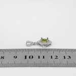 گردنبند زبرجد الماس تراش نقره زنانه طرح نلین - Image 4