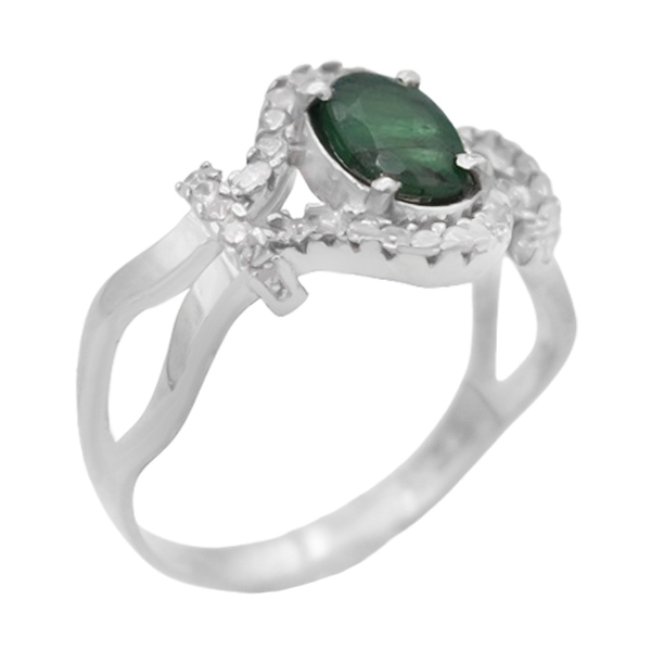 6-1-229 shahin-emraled-woman-ring(1) انگشتر زمرد زنانه نقره خاص