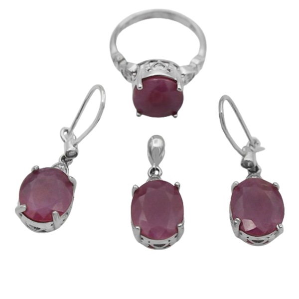 7-7-083red-ruby-shoka-woman-set (1) انواع نیم ست یاقوت سرخ دخترانه اصل