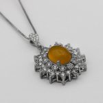 گردنبند شرف الشمس زنانه نقره طرح ماهی + حکاکی - Image 2