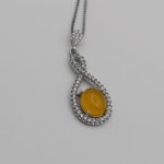 گردنبند شرف الشمس زنانه نقره طرح سمیرا + حکاکی - Image 2