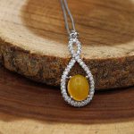 گردنبند شرف الشمس زنانه نقره طرح سمیرا + حکاکی - Image 3