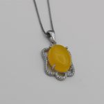 گردنبند شرف الشمس زنانه نقره طرح مریم + حکاکی - Image 2