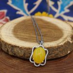 گردنبند شرف الشمس زنانه نقره طرح مریم + حکاکی - Image 3