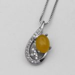 گردنبند شرف الشمس زنانه نقره طرح لیان + حکاکی - Image 3