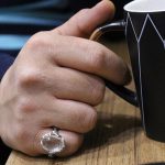 انگشتر در نجف نقره مردانه طرح امید - Image 5