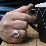 انگشتر در نجف نقره دست ساز مردانه طرح آرش - Image 4