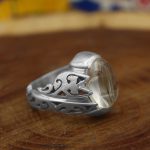 انگشتر در نجف نقره دست ساز مردانه طرح آرش - Image 2