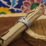 حلقه نقره دخترانه طرح آلیس - Image 3