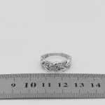 حلقه نقره دخترانه طرح گندم - Image 4