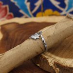 حلقه نقره دخترانه طرح چیکو - Image 3