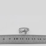 حلقه نقره دخترانه طرح پروانه - Image 4