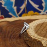 حلقه نقره دخترانه طرح حلما - Image 2