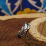 حلقه نقره دخترانه طرح آناهیتا - Image 2