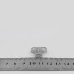 حلقه تک نگین نقره زنانه طرح طهورا - Image 4